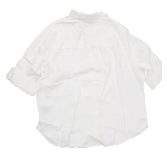 Billy T Shirt Button Down Short Sleeve XLP White Lyocell Casual Workwear - Picture 2 of 6